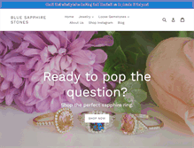 Tablet Screenshot of bluesapphirestones.com